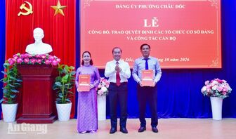 Châu Đốc thành lập mới và tổ chức lại 38 chi, đảng bộ