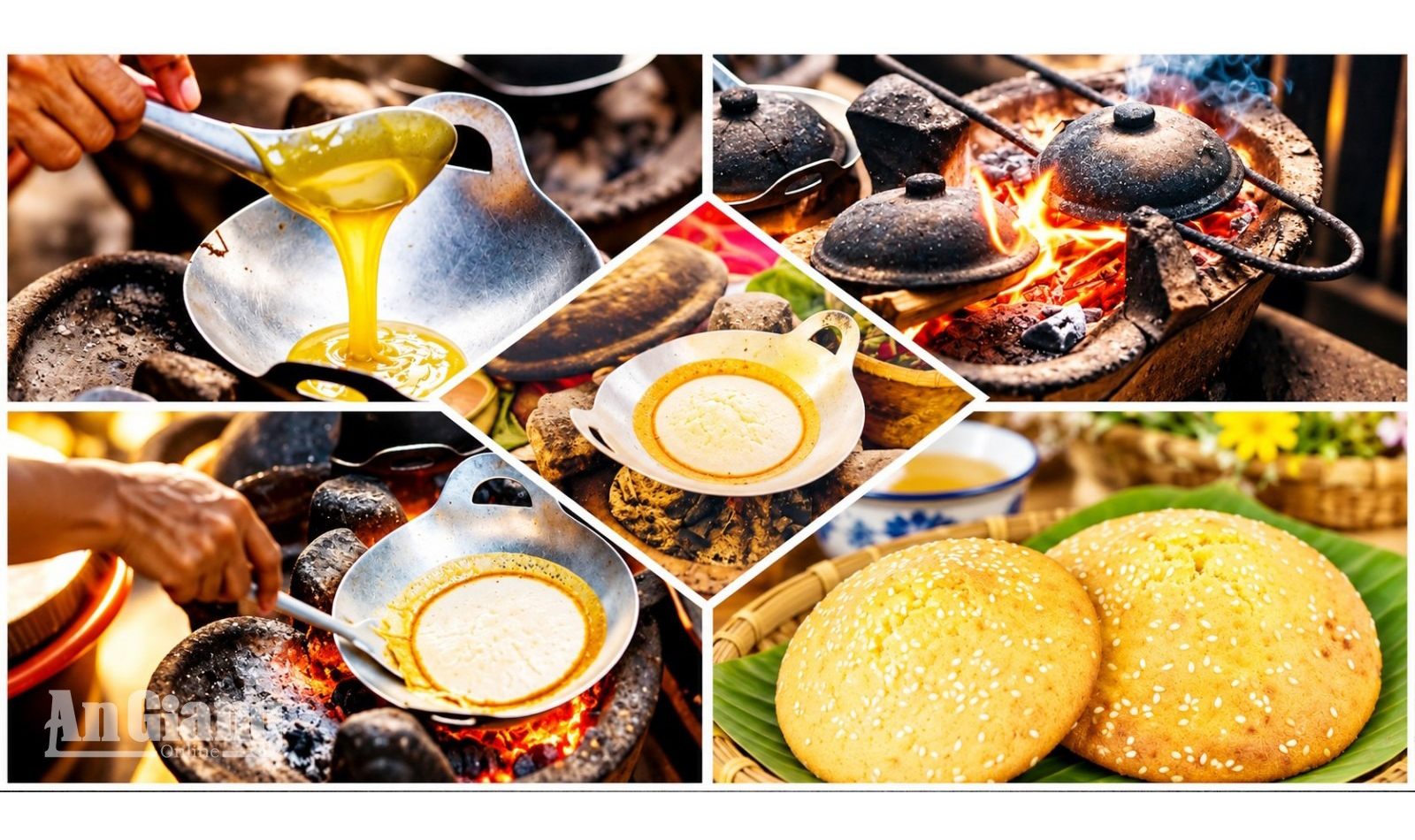 Hấp dẫn hương vị bánh Namparang của đồng bào Chăm Vĩnh Hậu