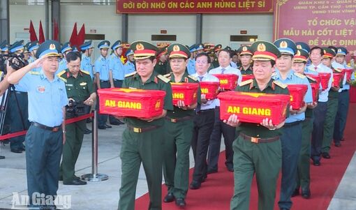 An Giang bàn giao 4.762 mẫu hài cốt hài liệt sĩ để giám định ADN