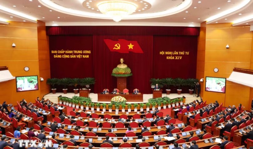 Thông cáo báo chí về ngày làm việc thứ ba Hội nghị lần thứ tư Ban Chấp hành Trung ương Đảng khóa XIV