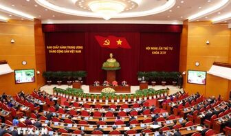 Thông cáo báo chí về ngày làm việc thứ ba Hội nghị lần thứ tư Ban Chấp hành Trung ương Đảng khóa XIV