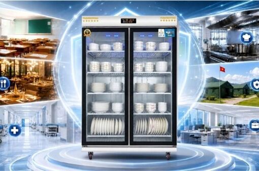 Tủ sấy bát công nghiệp Fushimavina: Giải pháp sấy khô, khử mùi hiệu quả
