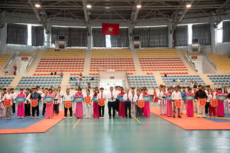 Hơn 200 võ sinh tranh tài 33 bộ huy chương Taekwondo tại An Giang