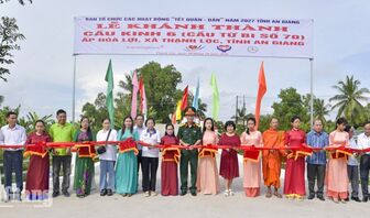 Thạnh Lộc khánh thành cầu Kênh 6 trị giá 632 triệu đồng