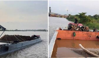 An Giang phát hiện 2 phương tiện chở khoảng 73m³ cát không rõ nguồn gốc