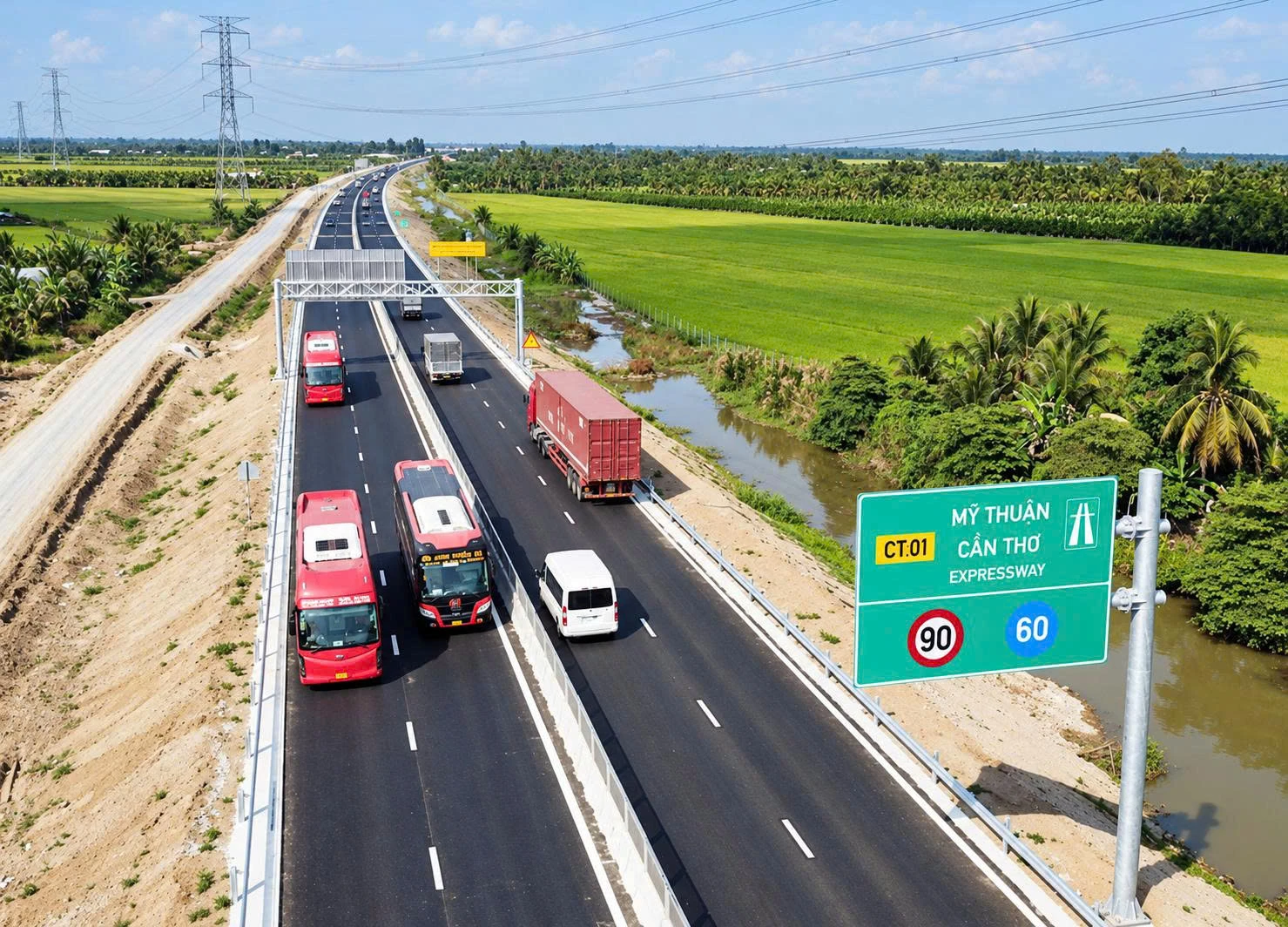 Từ ngày 16/10, tạm dừng lưu thông cao tốc Mỹ Thuận - Cần Thơ trong 4 buổi tối