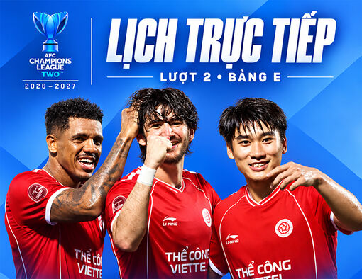 Lịch trực tiếp AFC Champions League Two: Thể Công - Viettel gặp Persib Bandung