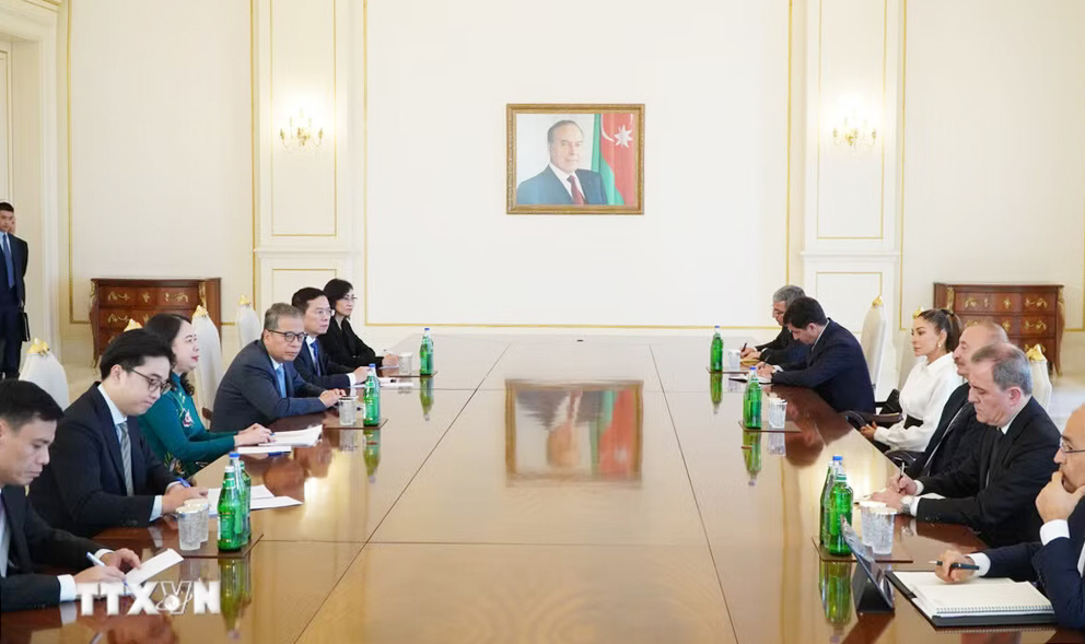 [Video] Phó Chủ tịch nước Võ Thị Ánh Xuân hội đàm với Tổng thống Azerbaijan Ilham Aliyev