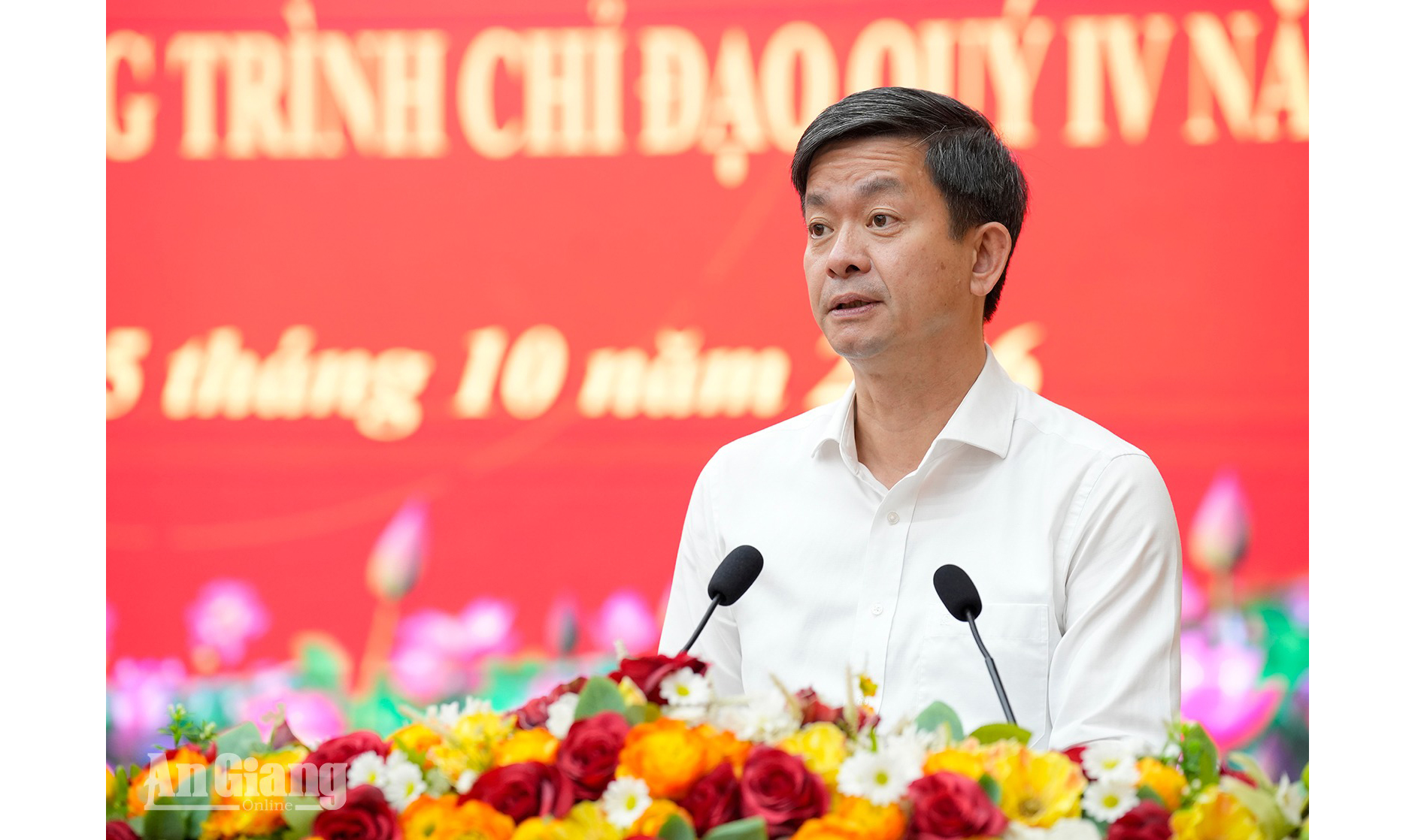 Bí thư Tỉnh ủy An Giang Lê Quang Tùng yêu cầu tập trung nguồn lực hoàn thành mục tiêu tăng trưởng