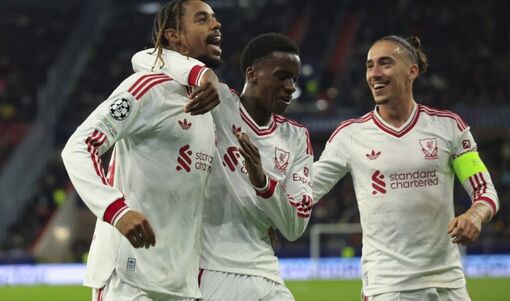 Barcola ghi hat-trick, Liverpool đại thắng 6-3