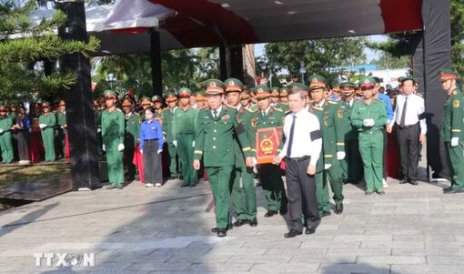 Cần Thơ: Truy điệu, an táng 120 hài cốt liệt sỹ quy tập tại Đông Phước, Thới Lai