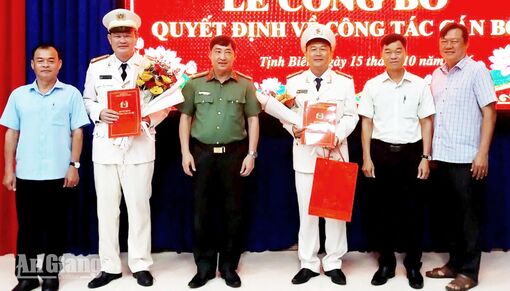 Thượng tá Nguyễn Thanh Tùng làm Trưởng Công an phường Tịnh Biên
