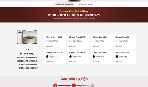 iPhone Duo "cháy hàng" sau vài phút mở đặt cọc tại Việt Nam
