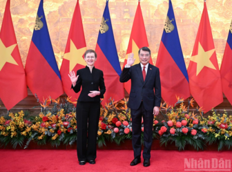 Thủ tướng Lê Minh Hưng hội đàm với Thủ tướng Công quốc Liechtenstein Brigitte Haas