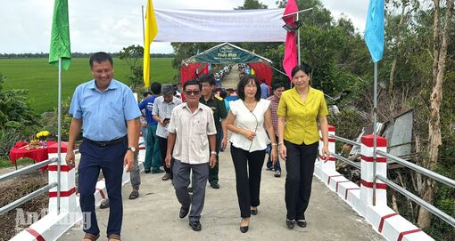 Xã Cô Tô khánh thành cầu Kênh 6, trị giá 380 triệu đồng