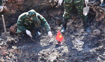 Phát hiện thêm 14 hài cốt liệt sĩ tại Công viên Lê Thị Riêng