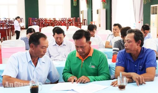 An Giang khảo sát mức độ hài lòng của hợp tác xã đối với chính quyền