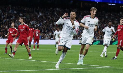 Cú đúp của Mbappe giúp Real Madrid đè bẹp Sevilla
