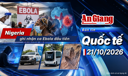 [Video] Bản tin quốc tế ngày 21/10: Nigeria ghi nhận ca Ebola đầu tiên; Malaysia thử nghiệm xe chở hàng tự lái; Thái Lan phát hiện dấu chân khủng long