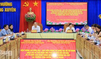 Long Xuyên báo cáo kết quả vận hành chính quyền hai cấp, ứng phó biến đổi khí hậu
