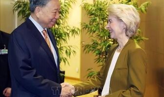 Tổng Bí thư, Chủ tịch nước Tô Lâm gặp Chủ tịch Ủy ban châu Âu
