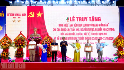 Truy tặng danh hiệu Anh hùng cho 3 liệt sĩ Đoàn tàu không số