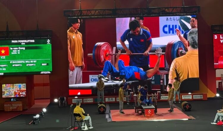 Cử tạ người khuyết tật Việt Nam kết thúc tranh tài tại ASIAN Para Games 5