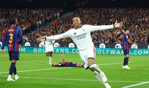 Mbappe ghi cú đúp, Real Madrid đánh bại Barcelona ngay tại Nou Camp