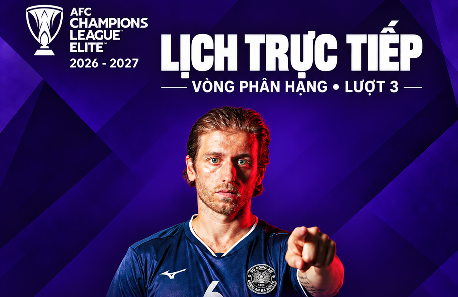 Lịch trực tiếp AFC Champions League Elite: Công An Hà Nội đấu CLB Trung Quốc