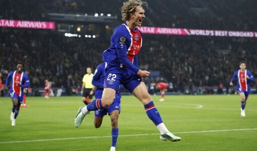 Thắng thuyết phục Lyon 2-0, PSG độc chiếm ngôi đầu Ligue 1