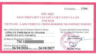 Dịch vụ cấp đổi giấy phép liên vận Việt Lào mới nhất