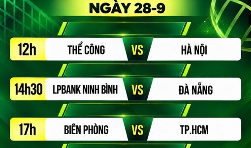 Lịch trực tiếp Giải bóng chuyền nam vô địch quốc gia ngày 28/10