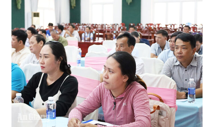 An Biên phổ biến điểm mới Luật Đất đai năm 2024 cho hòa giải viên